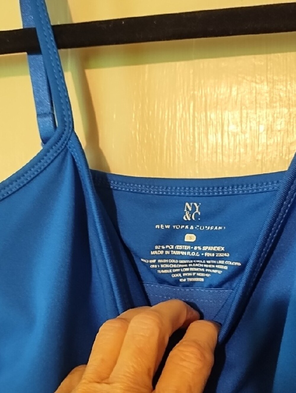 New York & Company Royal Blue Spaghetti Strap Tank Very Nice Small. - Picture 2 of 8
